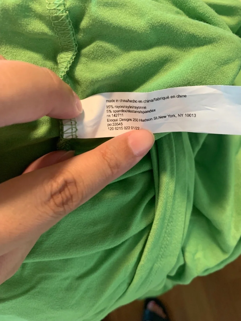 NWT ELOQUII Lime Green Ruched Front-Slit Stretch Maxi Skirt 16